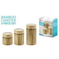 Bamboo Canister 3 Piece Set